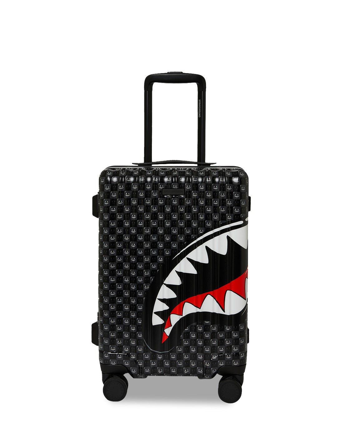 Valise - SHARKS IN PARIS WTF BUBBLY BLACK CHECK CARRY-ON LUGGAGE - SPRAYGROUND-Magna-Carta Main image