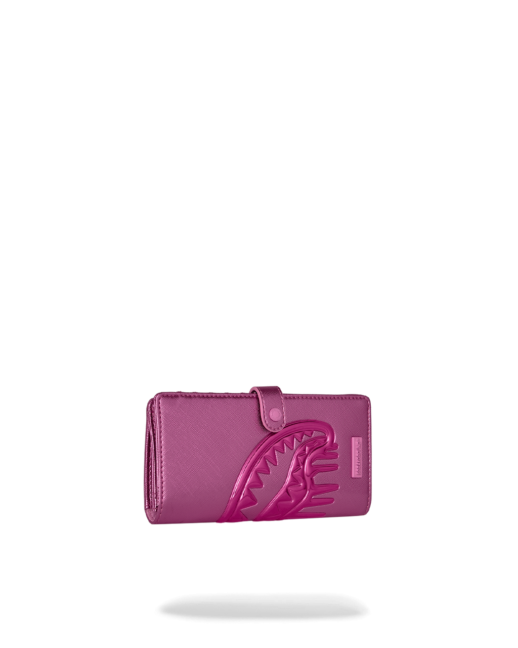 Portefeuille - METALLIC PINK METALLIC DRIP SINGLE FOLD WALLET - SPRAYGROUND