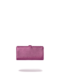 Portefeuille - METALLIC PINK METALLIC DRIP SINGLE FOLD WALLET - SPRAYGROUND