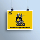 Affiche Brice de Nice 30x40 cm - Plakat - Affiche de cinéma en sérigraphie