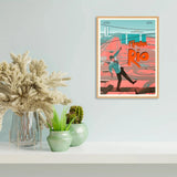 Affiche l’homme de Rio 30x40 cm - Plakat - Affiche de cinéma en sérigraphie