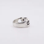 bague pour homme gourmette en argent - Black Rock Jewel-Magna-Carta