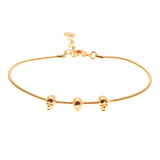 Bracelet 3 mini tête de mort sur corde de guitare - Femme - Sing a Song