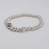 Bracelet homme gourmette petit avec tête de mort en argent - Black Rock Jewel-Magna-Carta