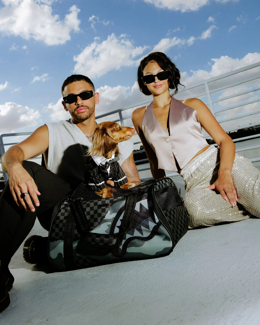 Sprayground Split Up Camo Tear Large Pet Carrier – photo officielle 6
