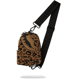 Chenille Cheetah Backpack Sling Sprayground vue avant