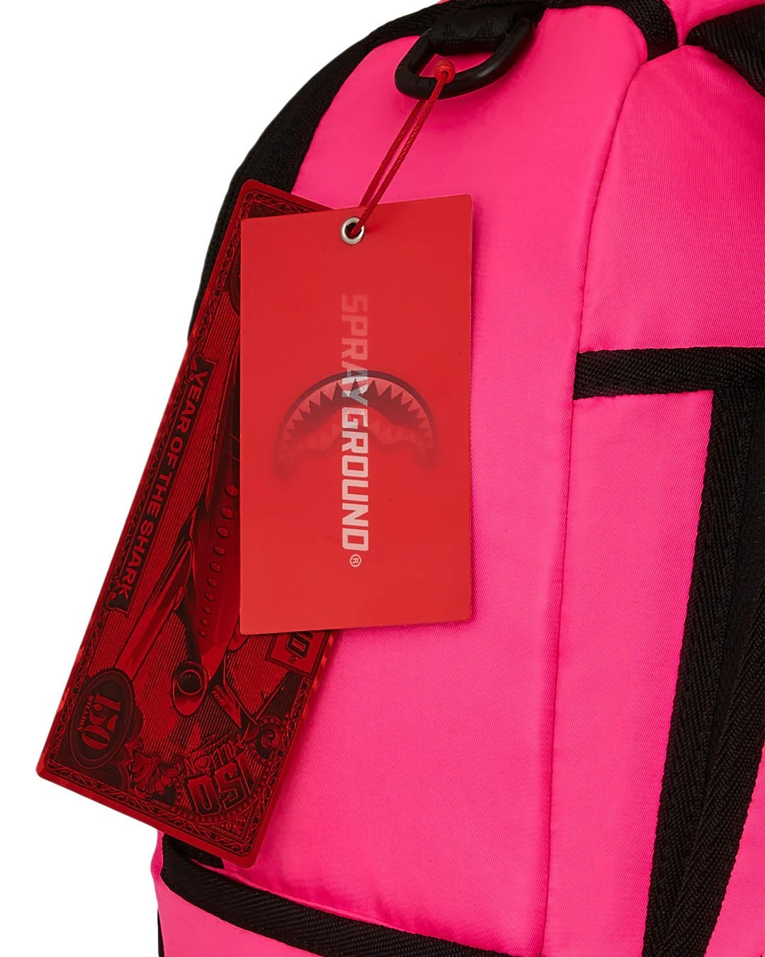 Sac à dos - SHARK CENTRAL NYLON HOT PINK - SPRAYGROUND - Sac à