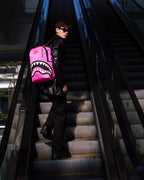 Sac à dos - SHARK CENTRAL NYLON HOT PINK - SPRAYGROUND - Sac à