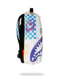 Sac à dos - SHARK CENTRAL STENCILS WHITE DLXSV BACKPACK - SPRAYGROUND