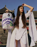 Sac à dos - SHARK CENTRAL STENCILS WHITE DLXSV BACKPACK - SPRAYGROUND