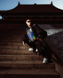 Sac à dos - SHARK CENTRAL STENCILS- BLACK DLXSV BACKPACK - SPRAYGROUND