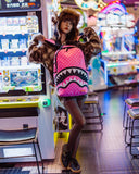 Sac à dos - PINK AND BLACK DRIP CHECK DLXSV BACKPACK - SPRAYGROUND