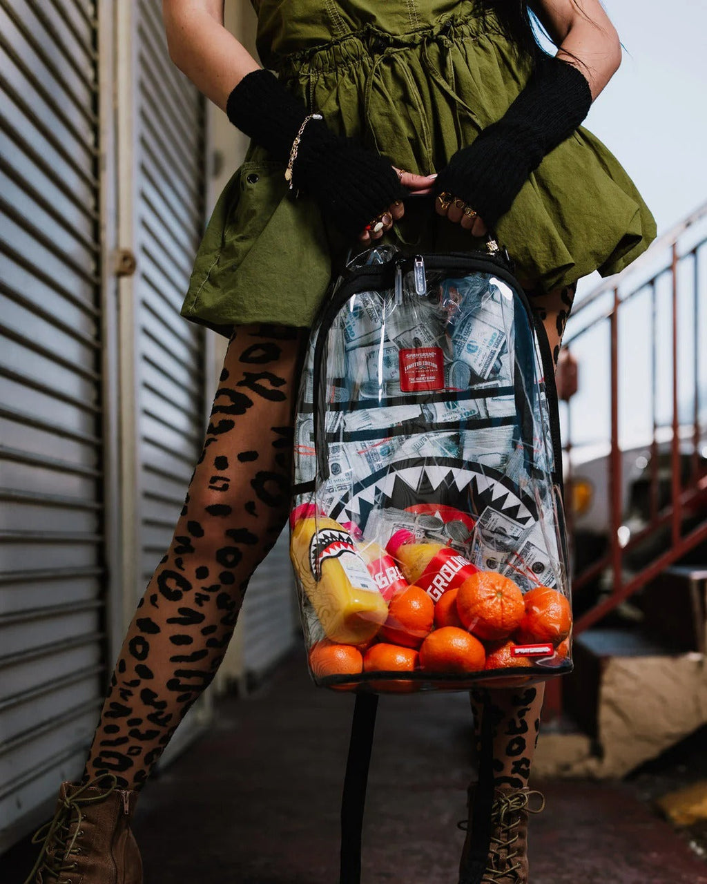 Sac à dos - MONEY PILE DLXS CLEAR BACKPACK - SPRAYGROUND - Sac à