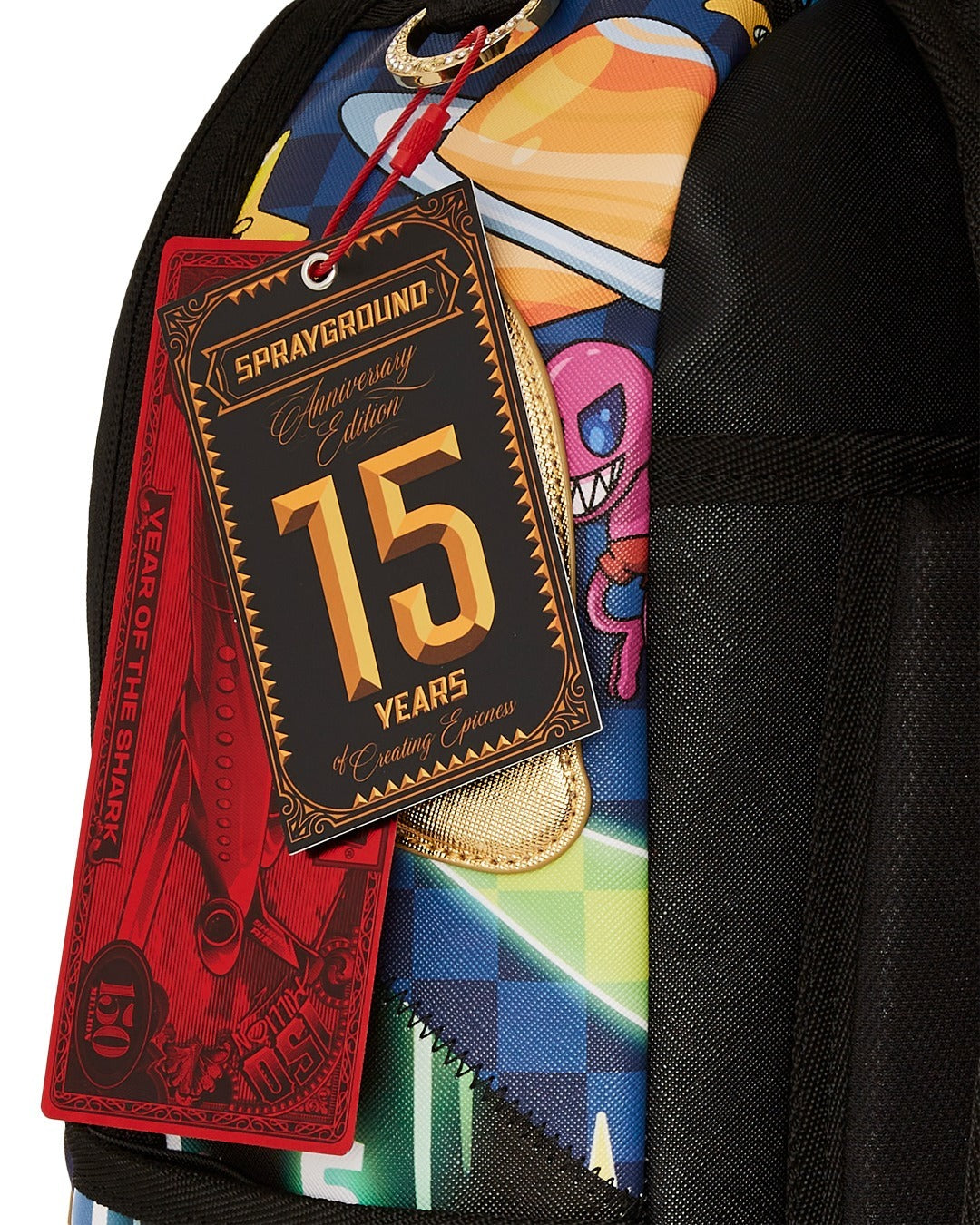 Sac à dos - 15 YEARS GOLD AND SPLICED DLXV BACKPACK - SPRAYGROUND - Sac à