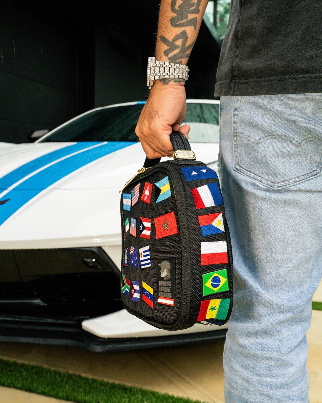 Sac - JAMES FLAGS SNACKPACK - SPRAYGROUND - Sac Bandoulière