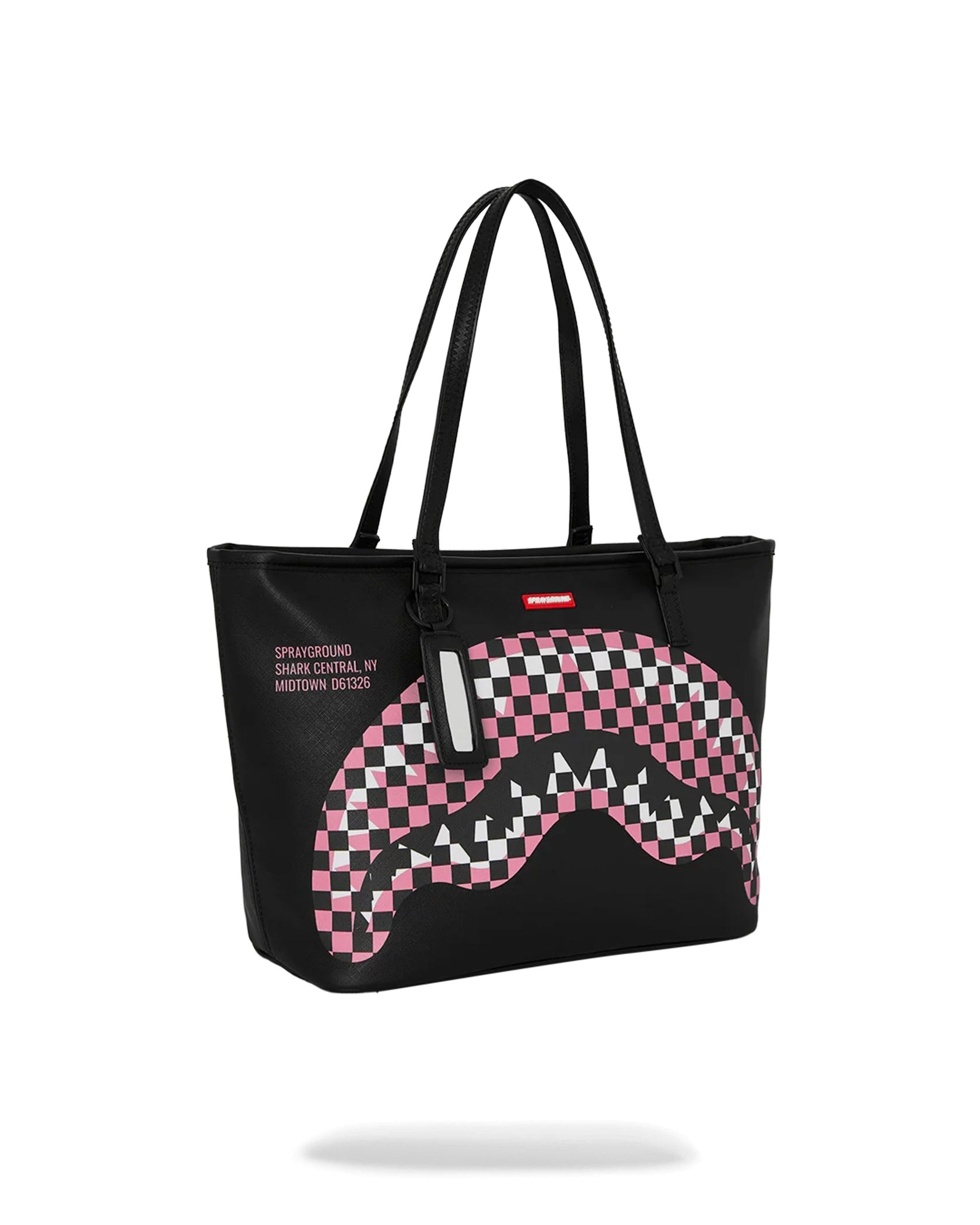 Sac - SHARK CENTRAL BREAKUP CHECK SORBET GREY TOTE - SPRAYGROUND - Sac TOTE
