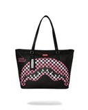 Sac  - SHARK CENTRAL BREAKUP CHECK SORBET GREY TOTE - SPRAYGROUND