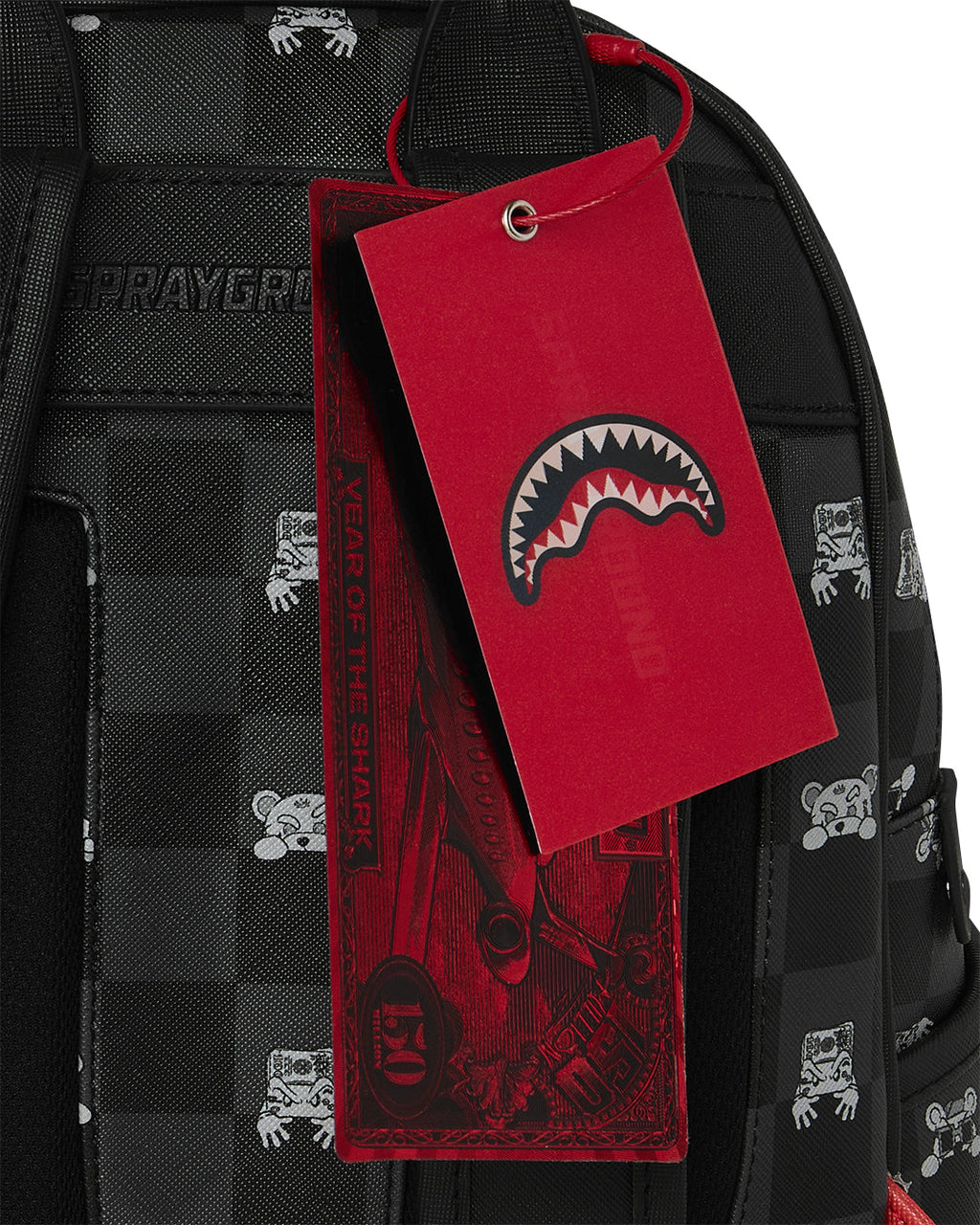 Sac à dos - GRAY PEEKING CHARACTER CHECK SAVAGE BACKPACK - SPRAYGROUND