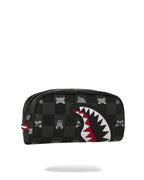 Trousse - GRAY PEEKING CHARACTER CHECK PENCIL POUCH - SPRAYGROUND