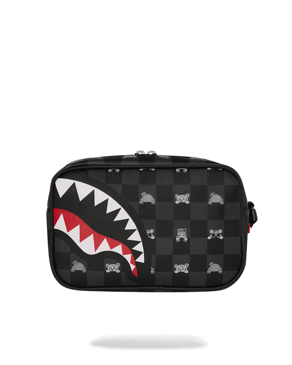 Trousse de toilette - GRAY PEEKING CHARACTER CHECK TOILETRY BRICK - SPRAYGROUND