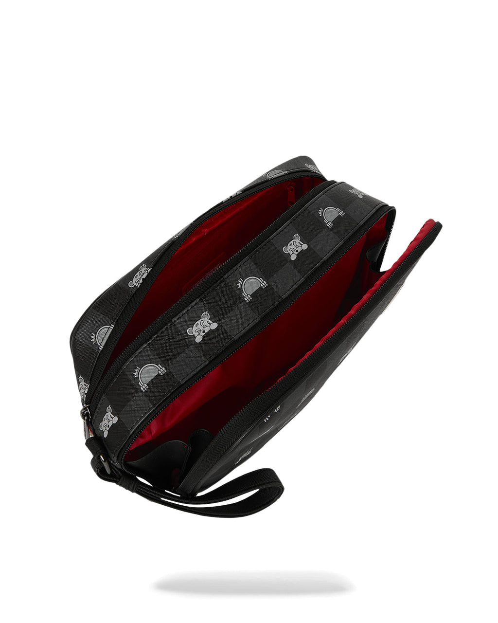 Trousse de toilette - GRAY PEEKING CHARACTER CHECK TOILETRY BRICK - SPRAYGROUND