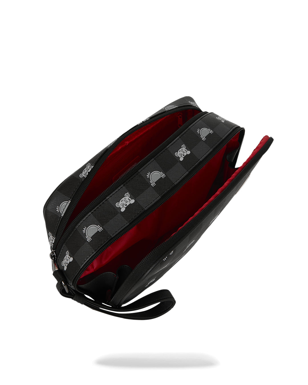 Trousse de toilette - GRAY PEEKING CHARACTER CHECK TOILETRY BRICK - SPRAYGROUND