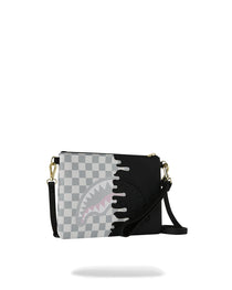 Sac - CREAM CHECK UNFINISHED SHARK CROSSBODY POUCHETTE - SPRAYGROUND