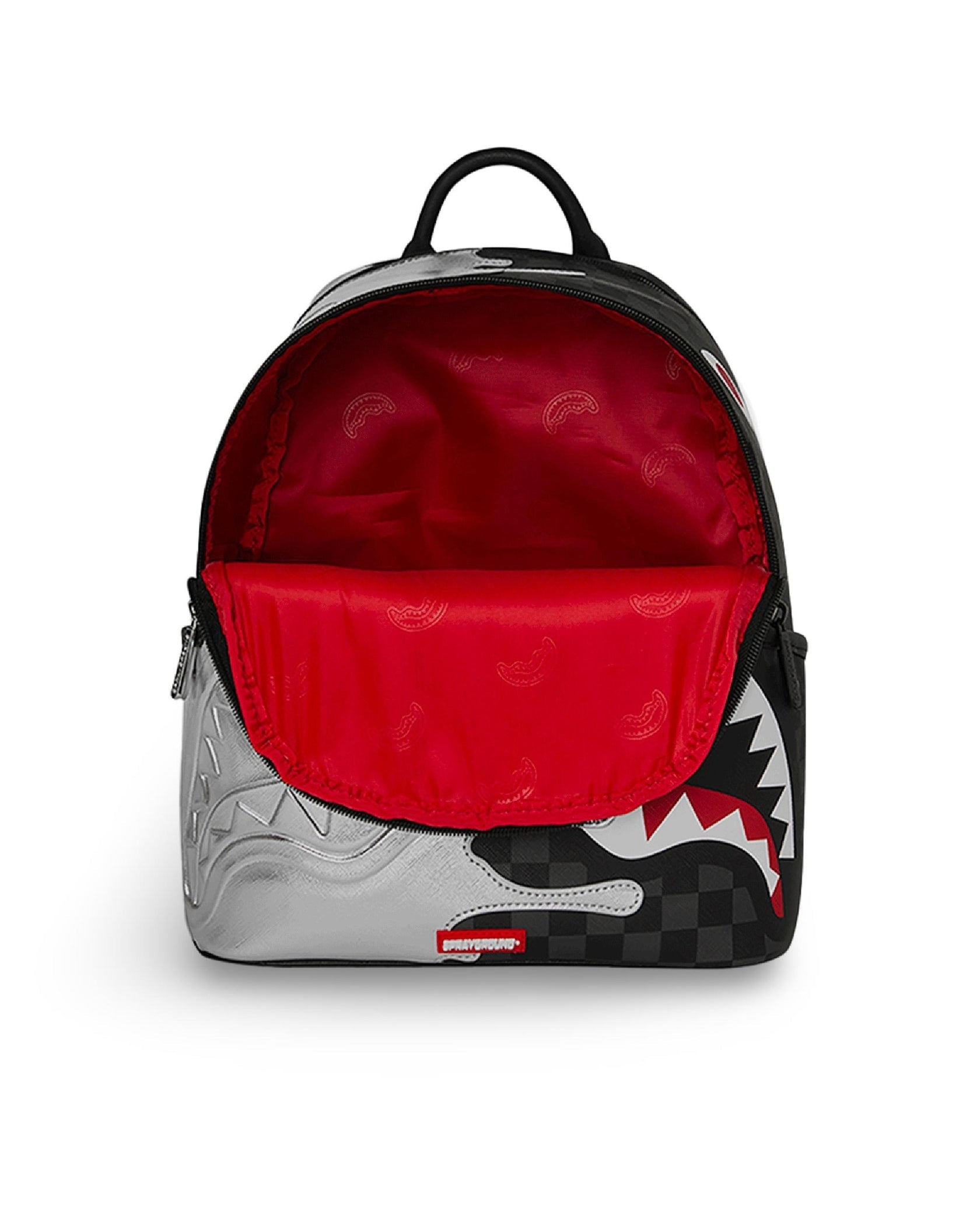 Sac à dos - SILVER SIDE DRIP BLACK CHECK SAVAGE BACKPACK - SPRAYGROUND