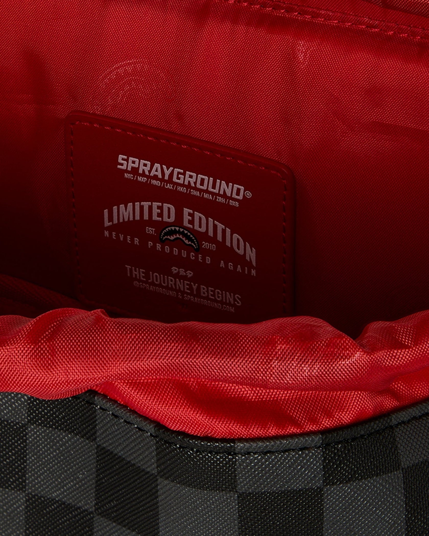 Sac à dos - SILVER SIDE DRIP BLACK CHECK MONTE CARLO - SPRAYGROUND