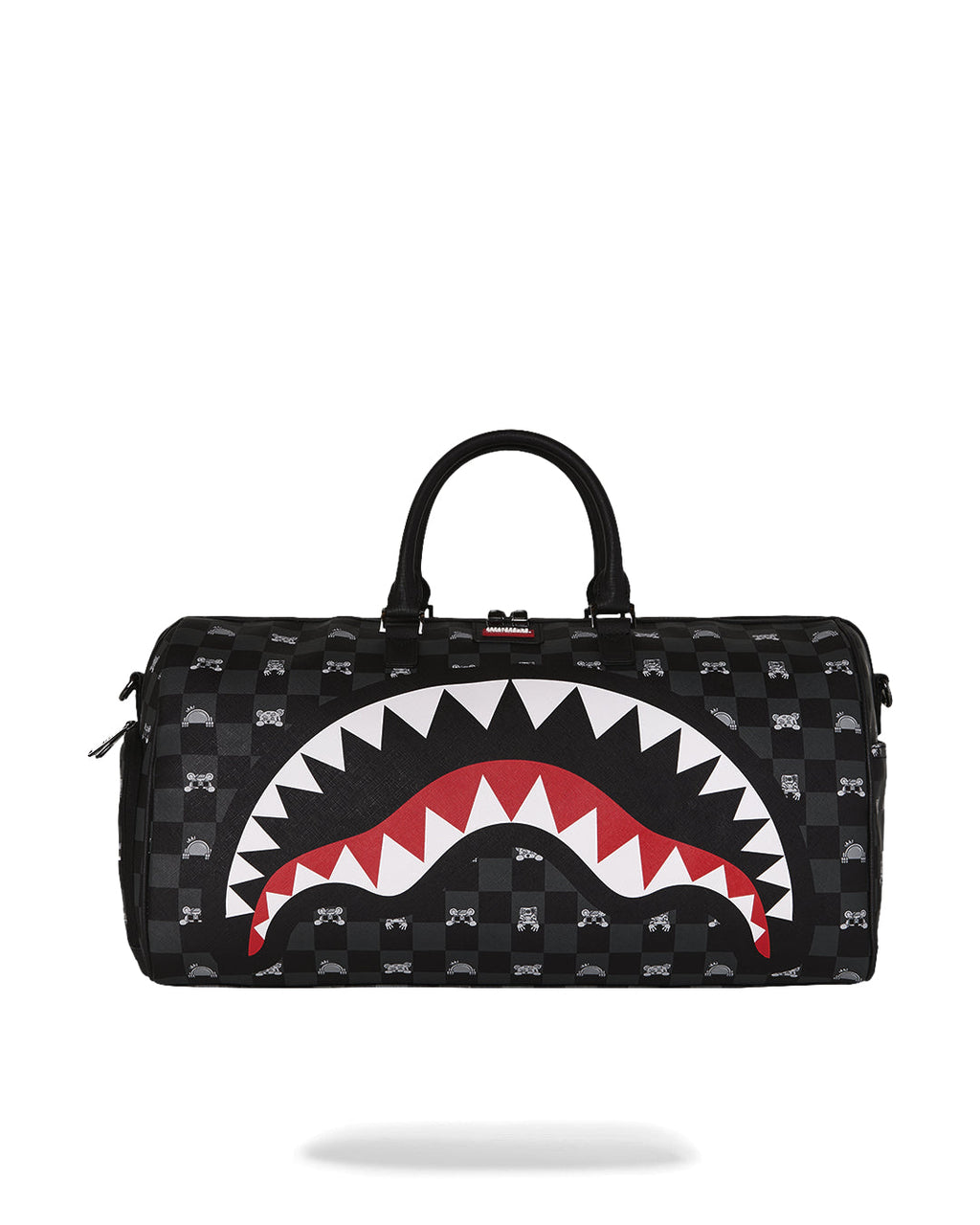 Sac  - GRAY PEEKING CHARACTER CHECK LARGE DUFFLE - SPRAYGROUND