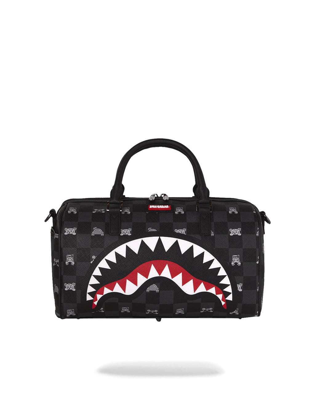 Sac  - GRAY PEEKING CHARACTER CHECK MINI DUFFLE - SPRAYGROUND