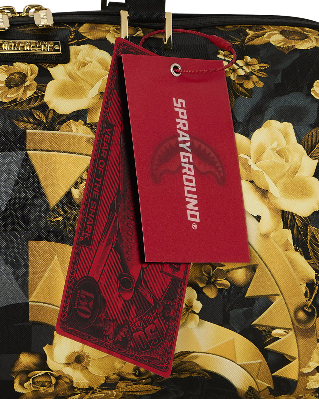 Sac  - GOLD FLORAL REMIX MINI DUFFLE - SPRAYGROUND