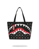 Sac  - GRAY PEEKING CHARACTER CHECK TOTE - SPRAYGROUND