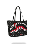 Sac  - GRAY PEEKING CHARACTER CHECK TOTE - SPRAYGROUND