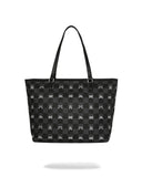 Sac  - GRAY PEEKING CHARACTER CHECK TOTE - SPRAYGROUND
