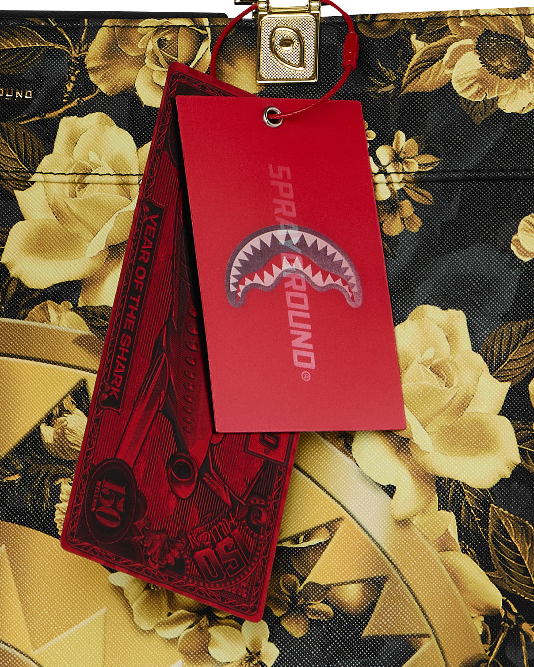 Sac  - GOLD FLORAL REMIX TORTUGA TOTE - SPRAYGROUND