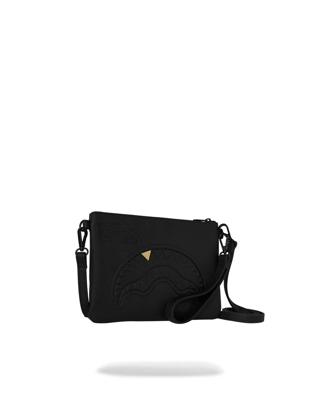 Sac bandoulière - BLACKED OUT EMBOSSED GOLD TOOTH CROSSOVER CLUTCH - SPRAYGROUND