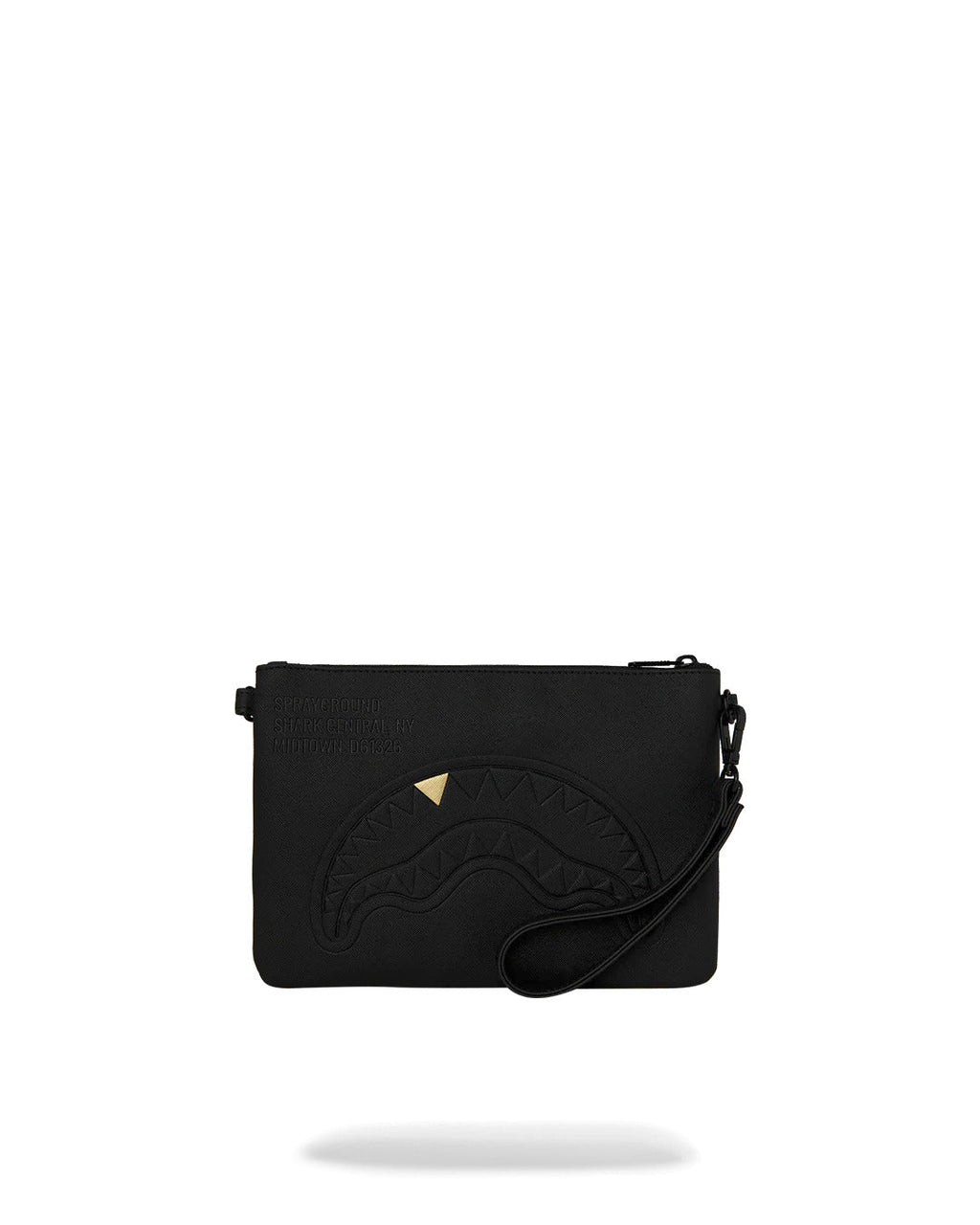 Sac bandoulière - BLACKED OUT EMBOSSED GOLD TOOTH CROSSOVER CLUTCH - SPRAYGROUND