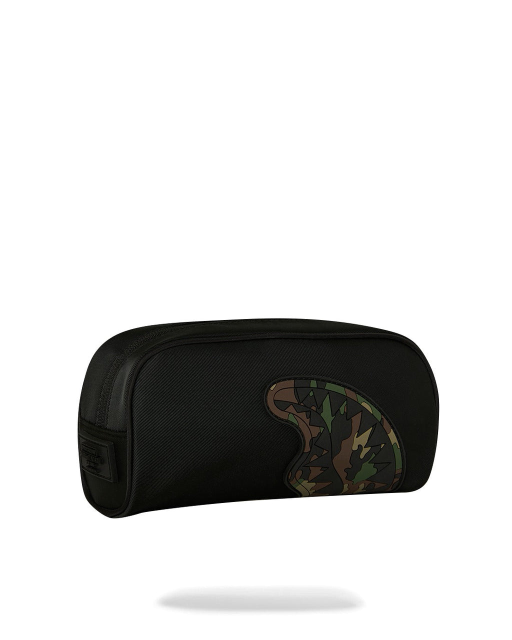 SHARK CENTRAL BLACK NYLON CAMO EMBOSSED SHARK POUCH