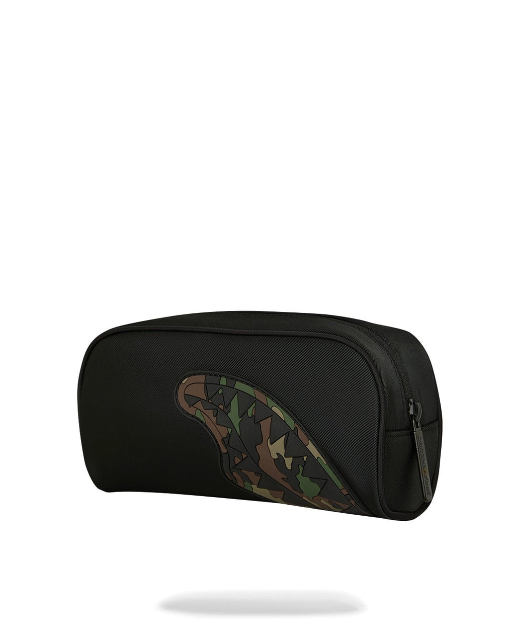 SHARK CENTRAL BLACK NYLON CAMO EMBOSSED SHARK POUCH