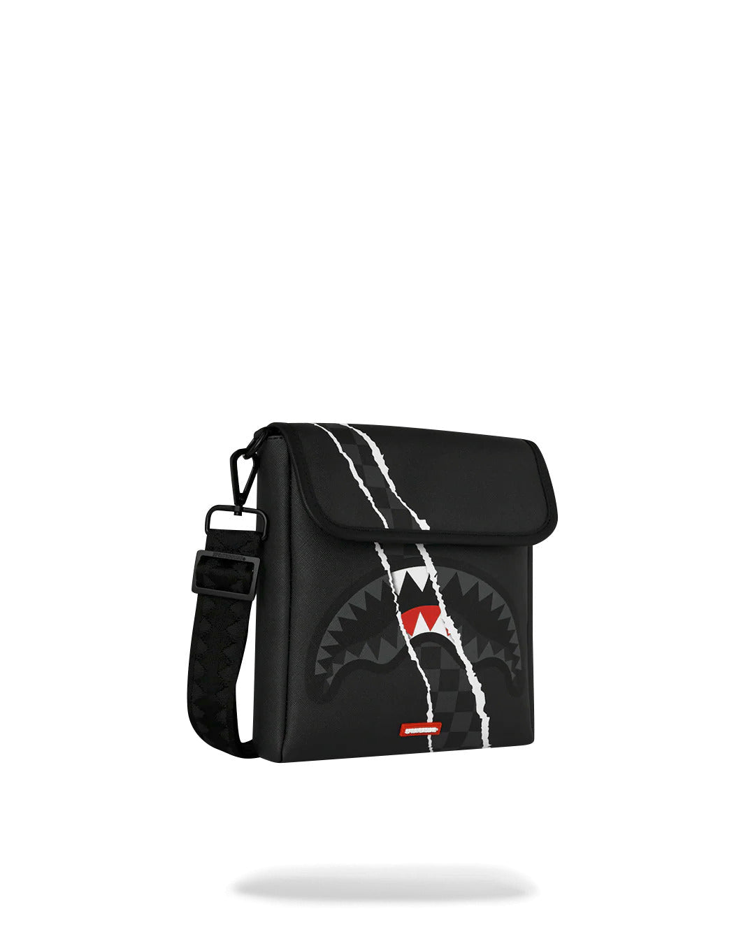Sac - CENTER RIP REVEALING GRAY CHECK MESSENGER SLING - SPRAYGROUND