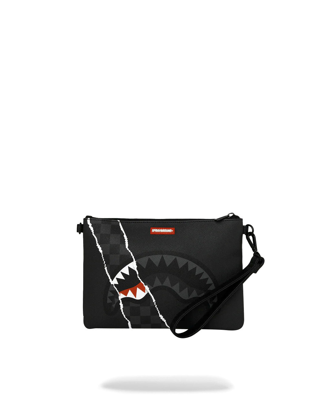 Sac - CENTER RIP REVEALING GRAY CHECK CROSSOVER CLUTCH - SPRAYGROUND