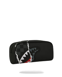 CENTER RIP REVEALING GRAY CHECK POUCH