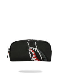CENTER RIP REVEALING GRAY CHECK POUCH
