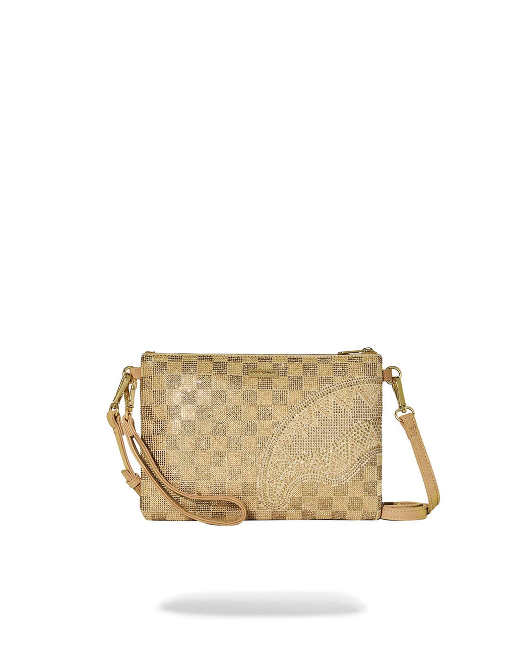 2 TONE GOLD TRINITY CROSSOVER CLUTCH