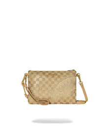 2 TONE GOLD TRINITY CROSSOVER CLUTCH