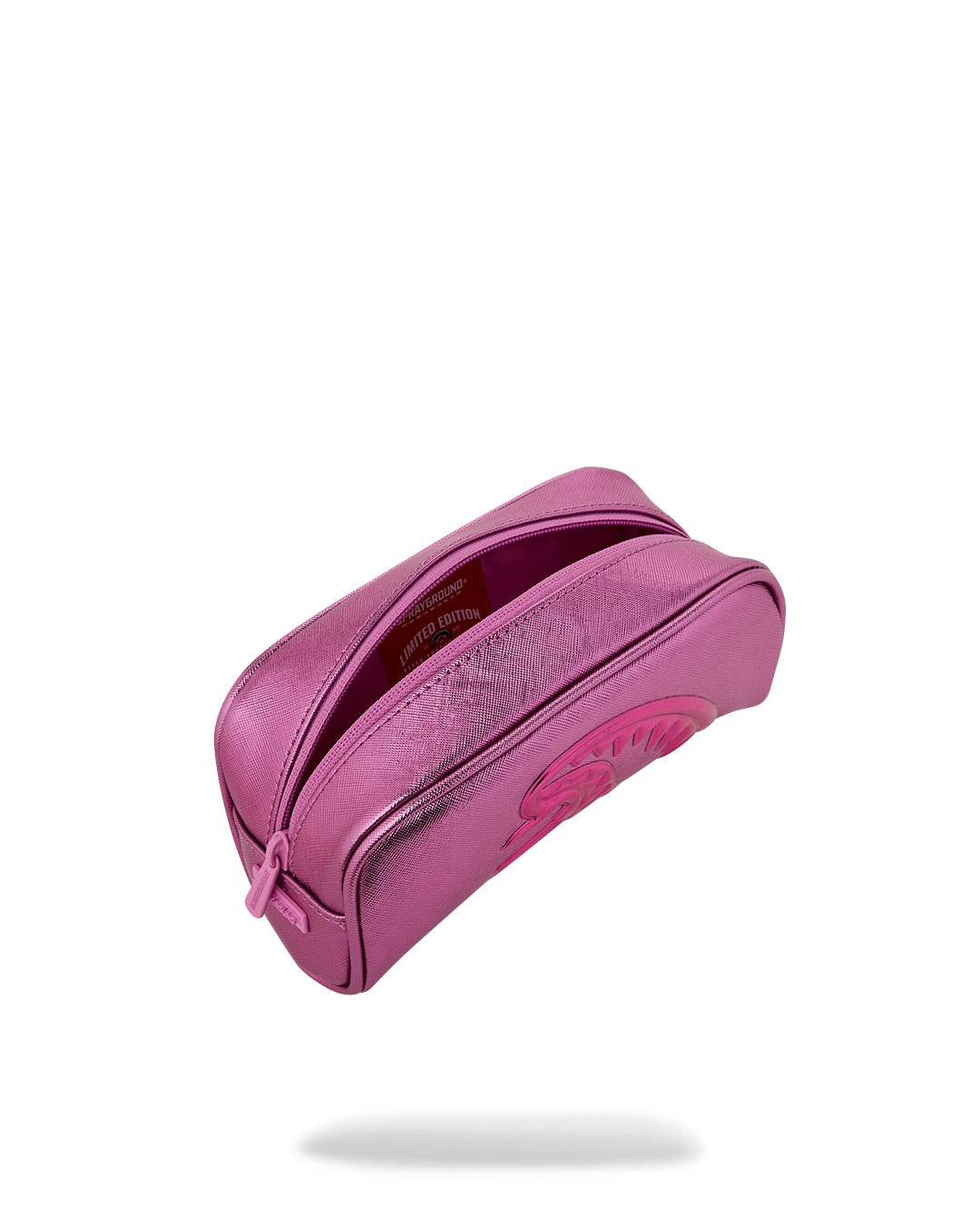 TROUSSE - METALLIC PINK METALLIC DRIP POUCH - SPRAYGROUND