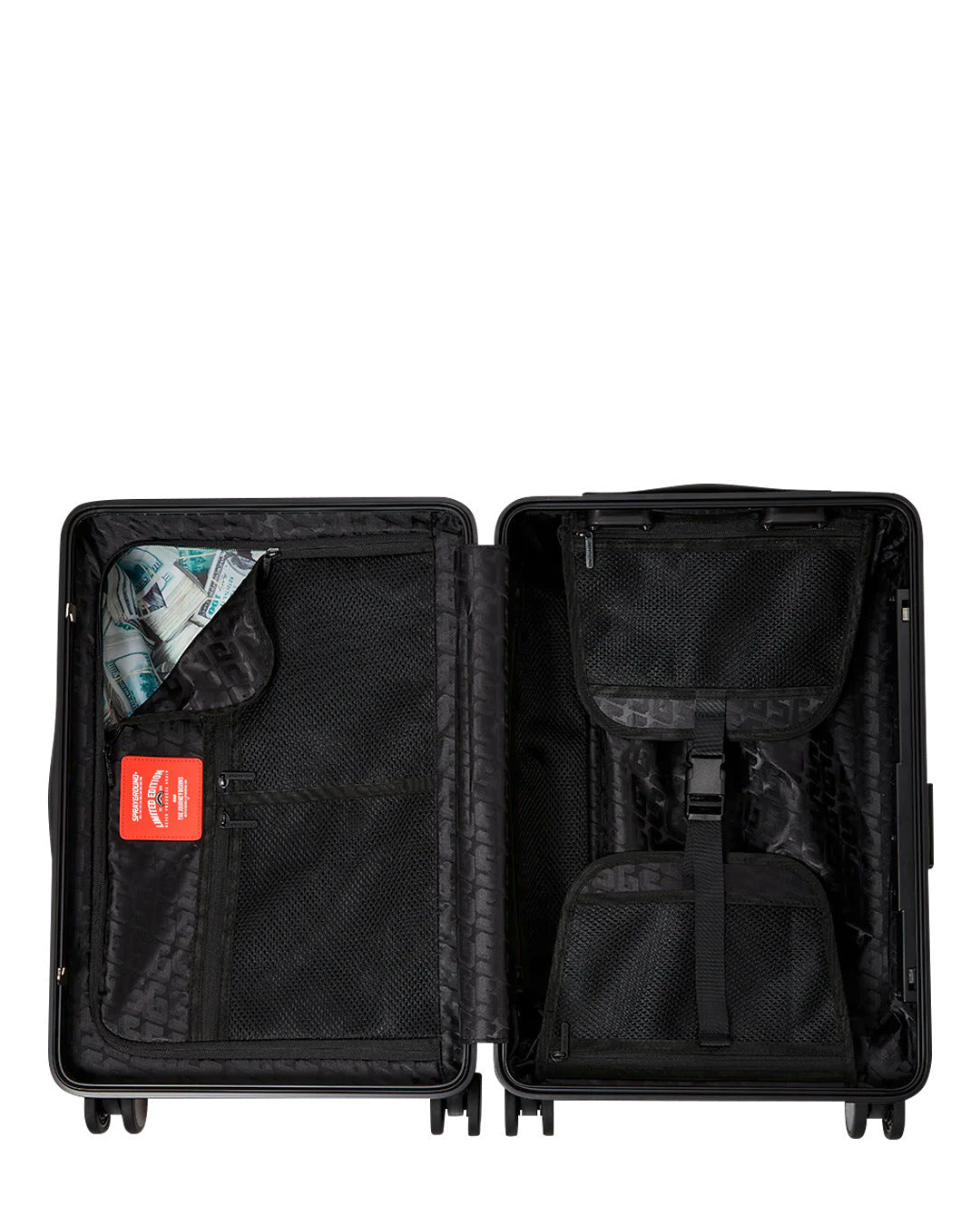 Valise  - CENTER RIP REVEALING GRAY CHECK CARRY-ON LUGGAGE - SPRAYGROUND