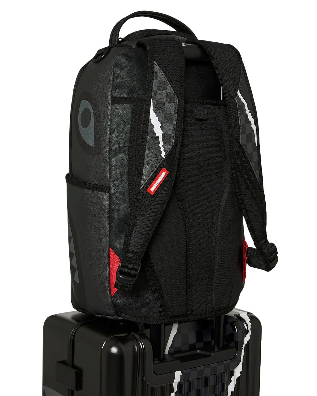 Valise  - CENTER RIP REVEALING GRAY CHECK CARRY-ON LUGGAGE - SPRAYGROUND