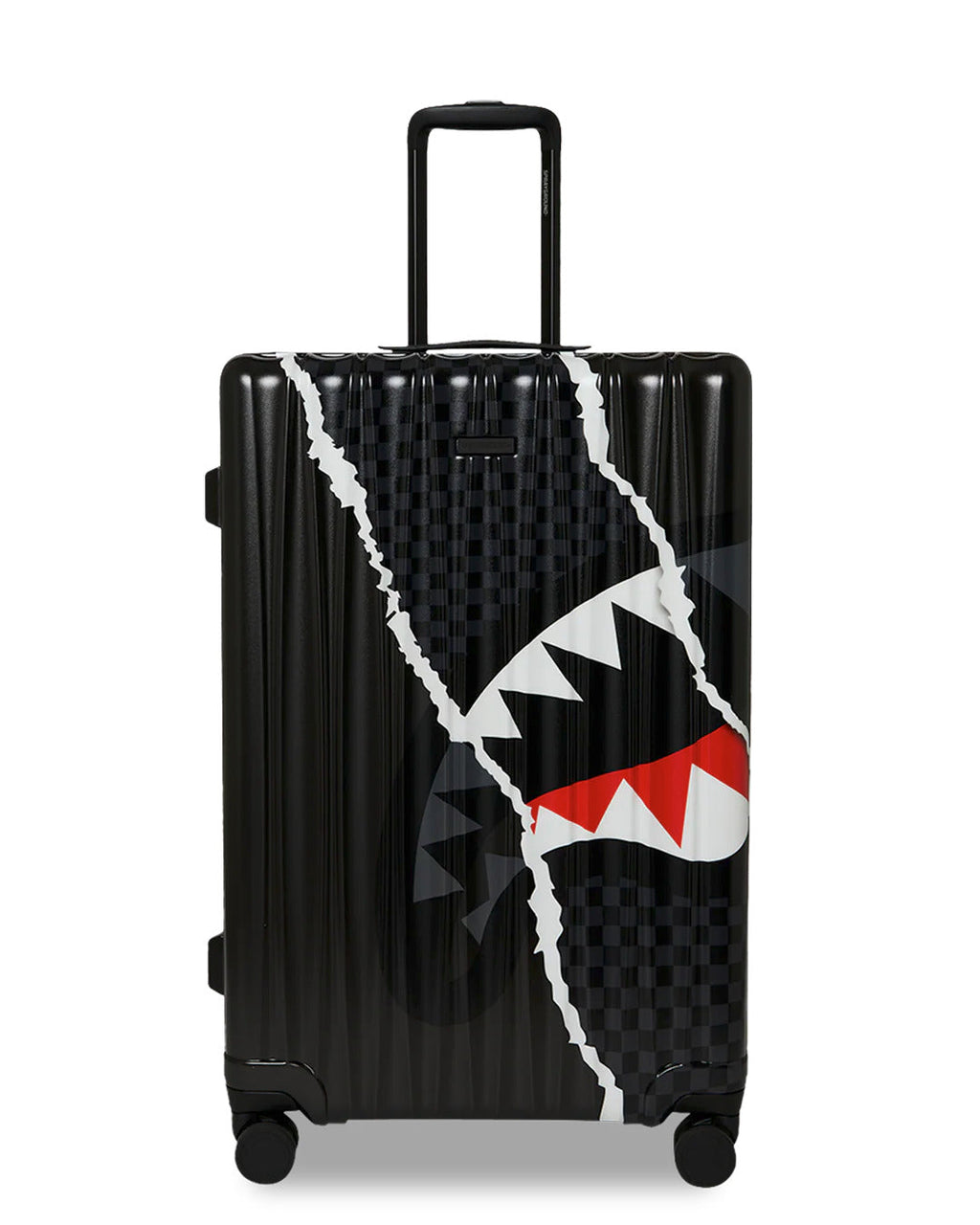 Valise  - CENTER RIP REVEALING GRAY CHECK FULL-SIZE LUGGAGE - SPRAYGROUND